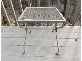 Wrought Iron End Table