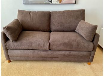 High-quality , Brown Suede Sofa Bed.