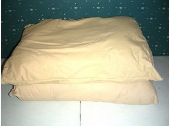 Pair Of Full/Queen Beige Bed Pillows From The Pillow Factory