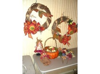 Fall Autumn Decorations, Wreaths