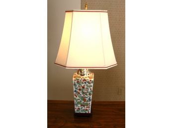 Oriental Style Butterfly Lamp With Cloth Cord Covering