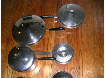 Miscellaneous Lot Of Pots And Pans - Some Copper Bottom Revere Ware