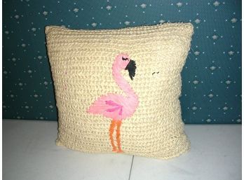 Decorative Flamingo Pillow 17 X 17
