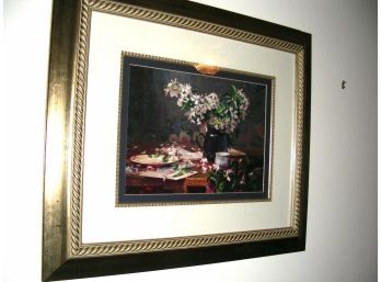 Framed Print Of Flowers In A Pitcher
