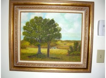 Framed Original Oil On Canvas Signed By The Artist