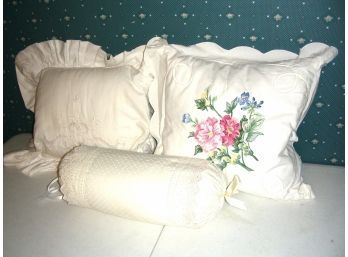 Lot Of 3 Assorted Decorative Pillows