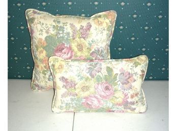 Matching Decorative Floral Pillows