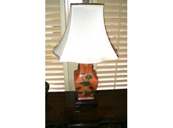 Ceramic Lamp With Floral Design