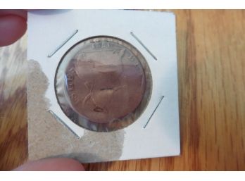 BRITAINS ISLES 1721 GREGORY III PON Evasive Colonial Copper Coin Token Antique