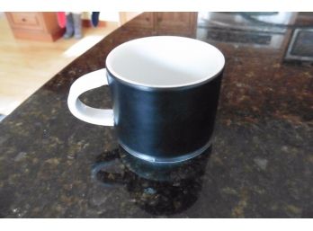 Mid Century Contempo Frost Porcelain Matte Black Espresso Coffee Mug Cup