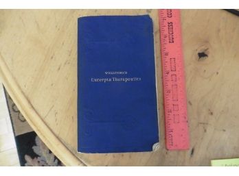 Rare Antique Blue WELLCOME'S Excerpta Therapeutica RX Tabloid MEDICAL BOOK USA