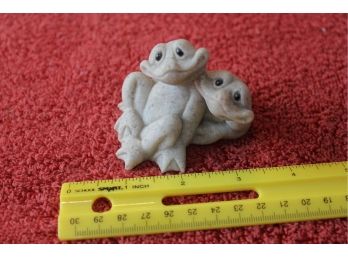 Quarry Critters Fric & Frat Frogs Figurine