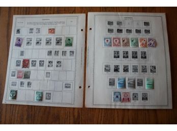 B20 Lot Of Indonesia Plus Extras Stamps On 14 Minkus Binder Pages