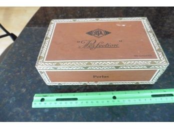 Vintage Cigar Box HTA Perfection Perlas Harry A Tint Class D TP 217 Pa EMPTY