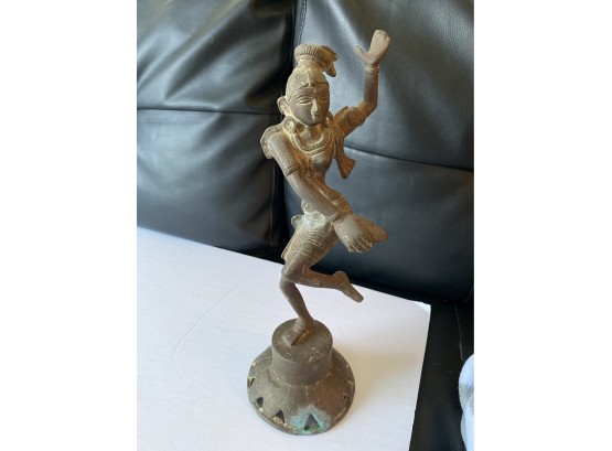 Antique Bronze Brass Dancing Hindu Indian Goddess Statue