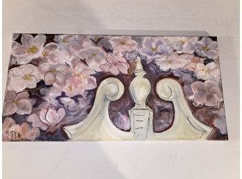 Magnolia Flowers Mixed Media, Oil On Canvas Signed!