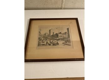 Antique Lower Manhattan The 5 Points Etching 1859 For DT Valentine Manual 1860