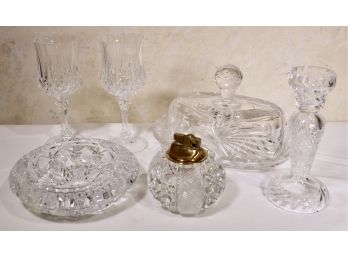 Crystal Table Article Grouping- Six Pieces