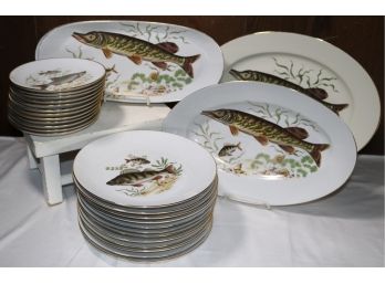 Fish Plate Set- 28 Pieces Total