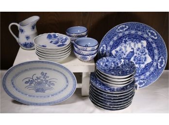 Collection Of Blue And White Ware