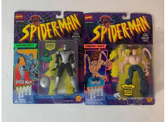 Marvel Comics Spider-Man Animated Series Character's ToyBiz 1994 NEW Lot Of 2