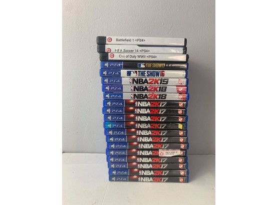 Mixed Lot Of 20 PS4 Games