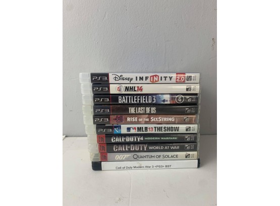 Mixed Lot Of 10 PS3 Games