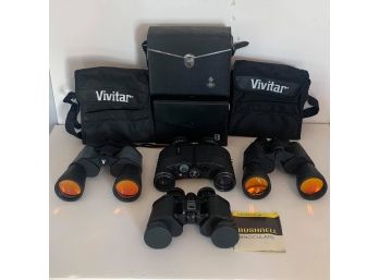 Lot Of 4 Binoculars With Cases