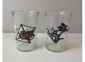 Vintage 1990 Welch's Jelly Glasses ~ TOM & JERRY