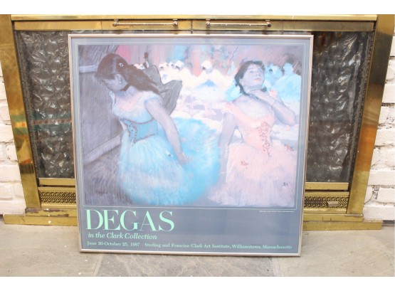 Glass Framed Poster By Edgar Degas In The Clark Collection