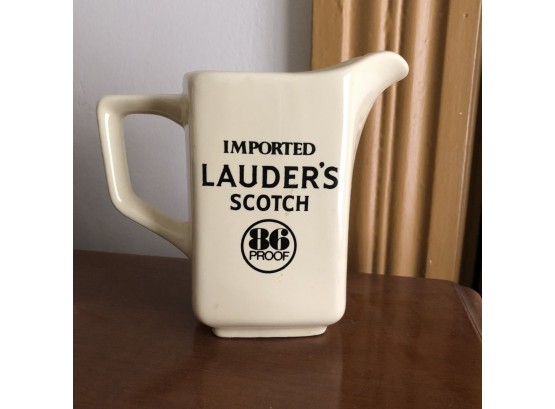 Lauder's Scotch Ceramic Pitcher