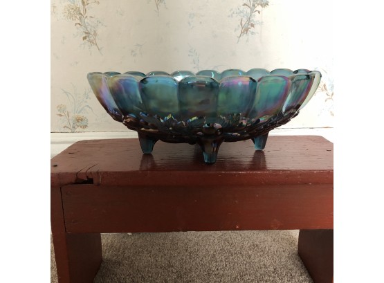 Footed Canival Glass Dish