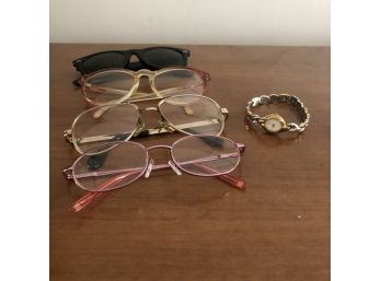 Women's Glasses And Watch