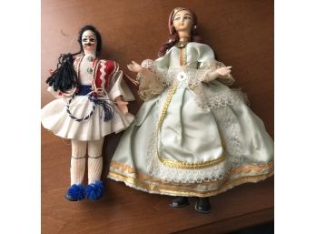 Pair Of Vintage Dolls