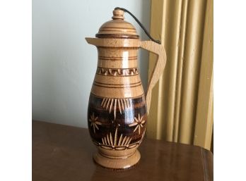 Wooden Pitcher With Top