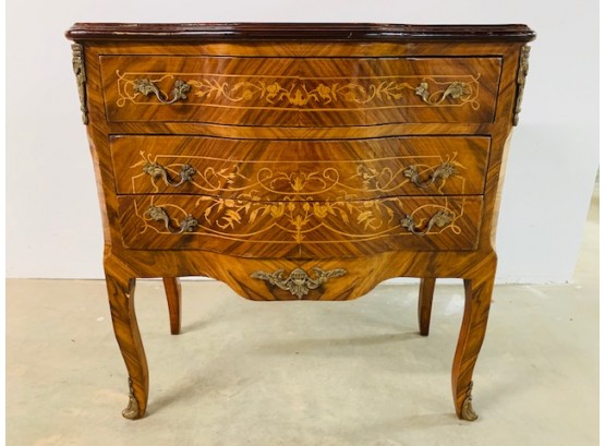 Petite French Style Inlay Detail Chest