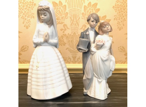 Lladros  Bride & The Bride & Goom Figurines