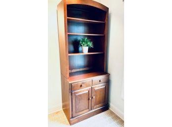 (Boys Room 2)  Ethan Allen Maple Bookshelf & Storage Cabinet