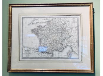 Pair Beautiful Gilt Framed Maps De Italie & De France!