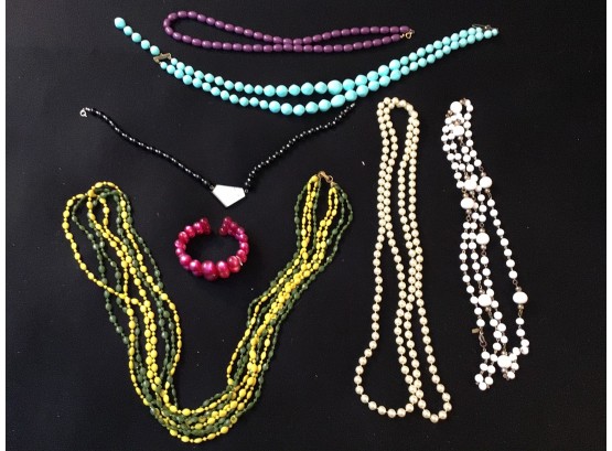 Beaded Jewelry Lot Vintage And Contemporary
