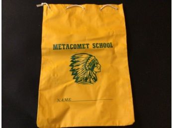 Vintage Metacomet School Bloomfield Drawstring Bag