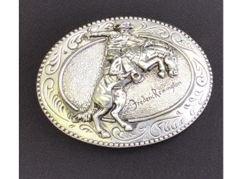 New Frederic Remington The Bronco Buster Belt Buckle