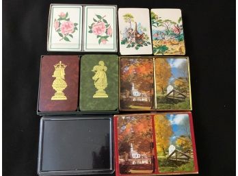 4 Sets Of Vintage Playing Cards