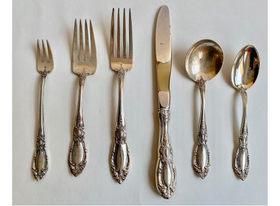 Vintage Towle Sterling Silver Cutlery, Full Set Of 12 Plus Extras (89 Pieces), Most Appears Unused