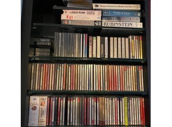 Over 150 Music CDs, Mostly Classical, VHS Tapes & Audio Cassettes