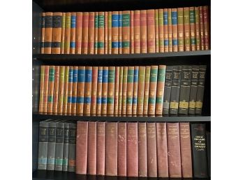 Over 70 Books, Many Vintage:  Brittanica Classics & History