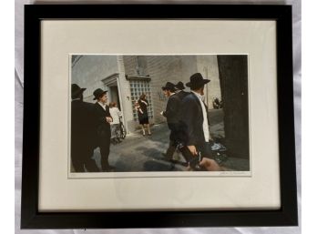 Original Framed Photograph Of Brooklyn Street Scene, 'Passing' By Lara Wechsler