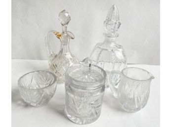 Crystal Decanters, Canister, Pitcher & More