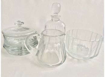 Glass Bowl Handmade In Portugal, Decanter By Krosno, Poland & More