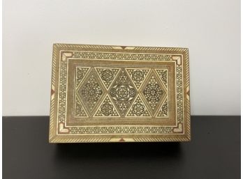 Vintage Inlaid Jewelry Box